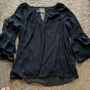 open shoulder blouse